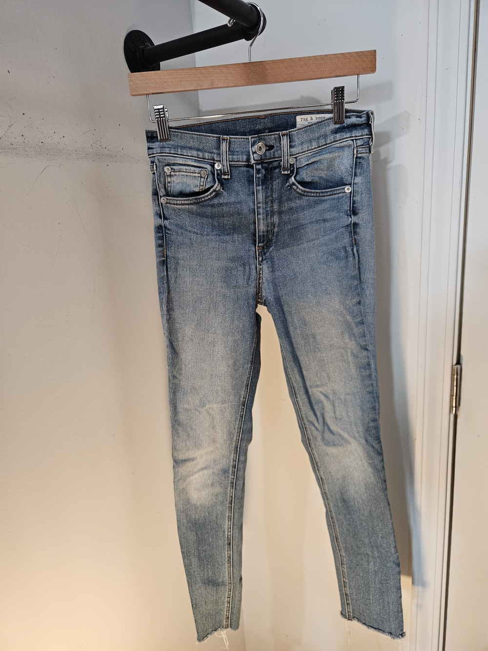 Rag & Bone High Rise Ankle Skinny Jeans
